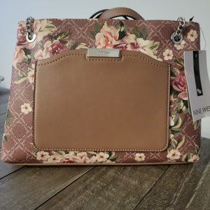 Nine West Canbury Floral Logo Convertible Shoulder Bag